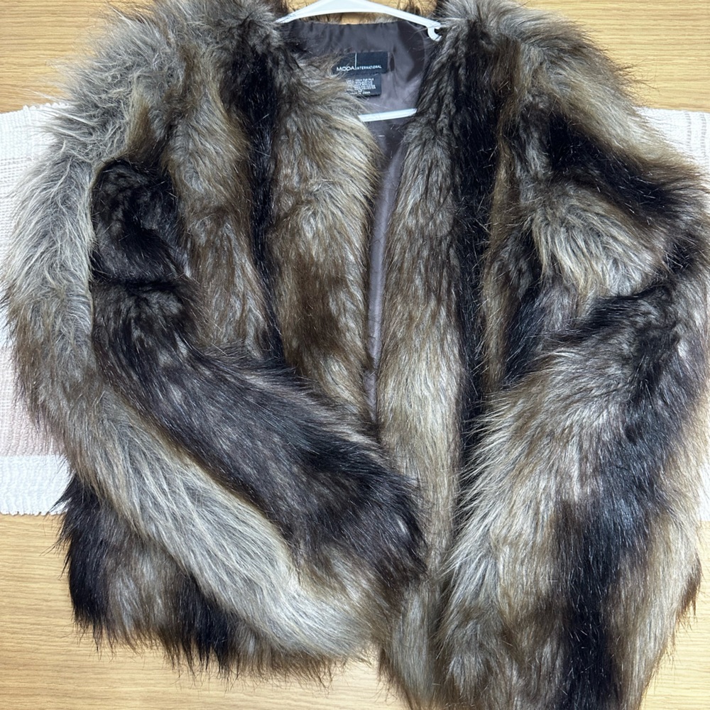 Faux fur jacket